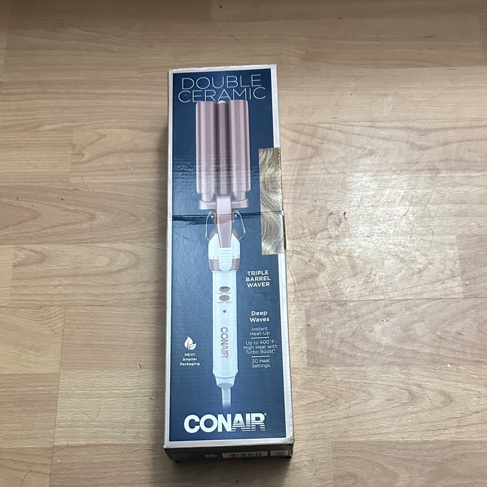 Conair Double Ceramic Triple Barrel Waver - Rose Gold